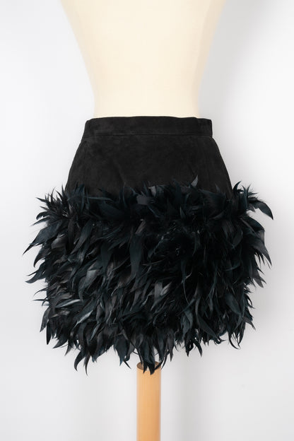 Jupe à plumes Yves Saint Laurent