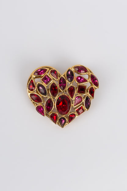 Broche "Coeur" Yves Saint Laurent