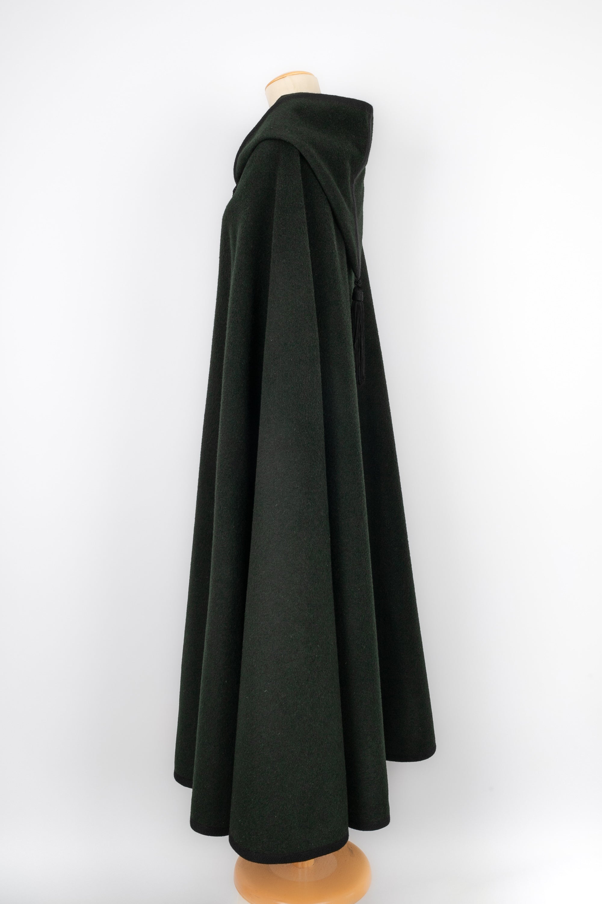 Yves Saint Laurent wool cape