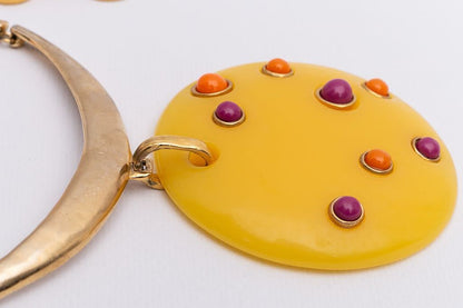 Collier jaune Isaky