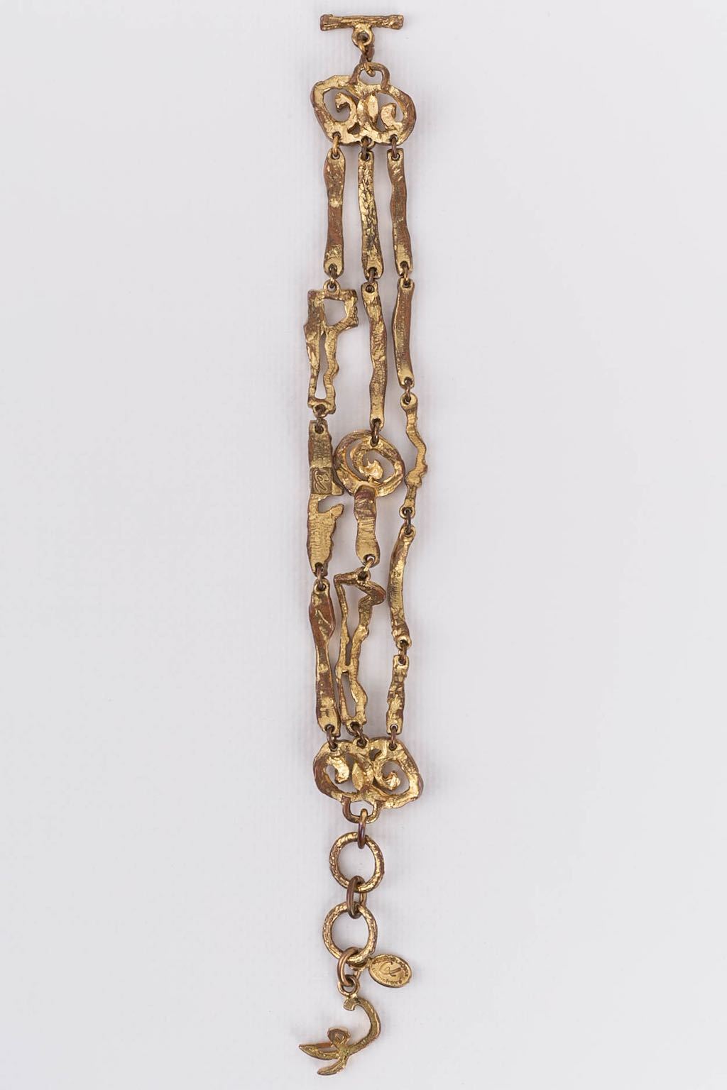 Bracelet en métal doré Christian Lacroix