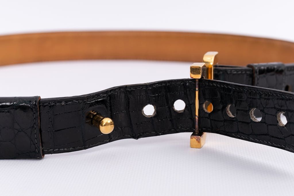 Ceinture crocodile clearance