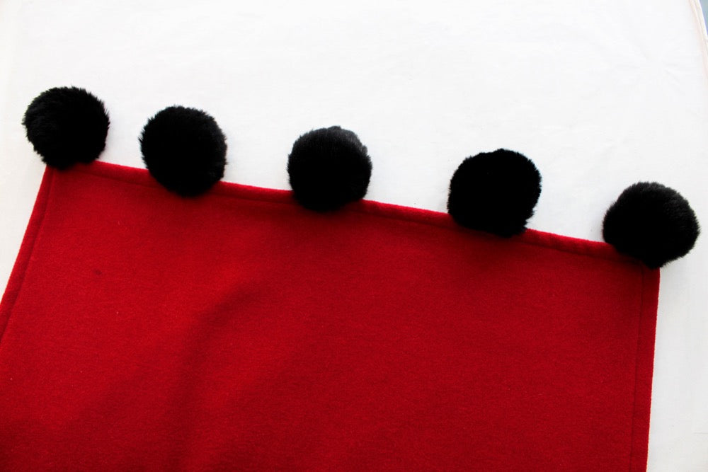 Echarpe rouge Yves Saint Laurent