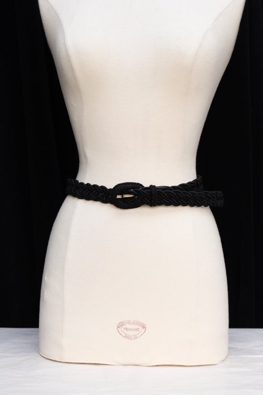 Belt in black passementerie