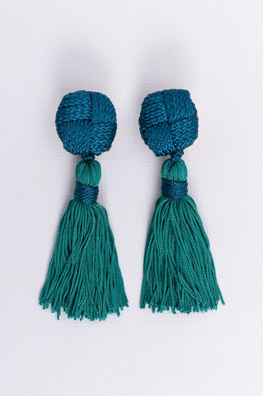 Yves Saint Laurent tassels earrings