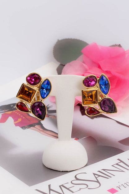 Yves Saint Laurent multicolor earrings