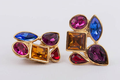 Yves Saint Laurent multicolor earrings