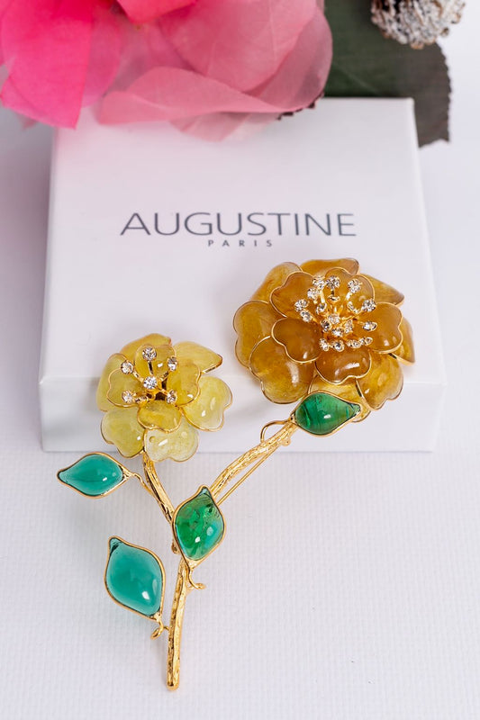 Augustine flower-shaped brooch