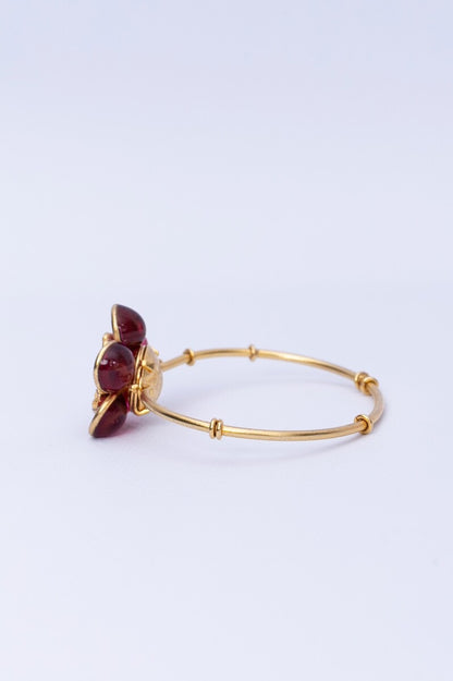 Augustine thin bracelet with flower