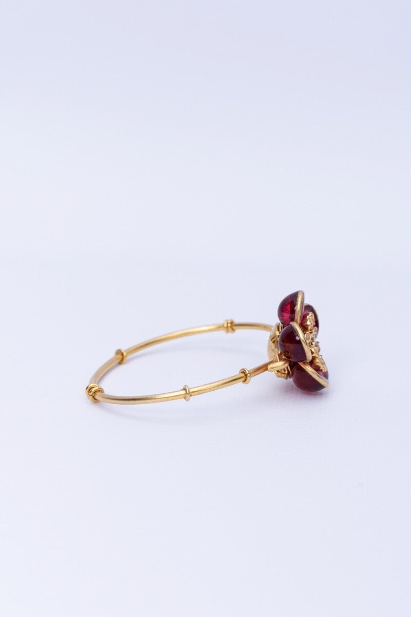 Augustine thin bracelet with flower