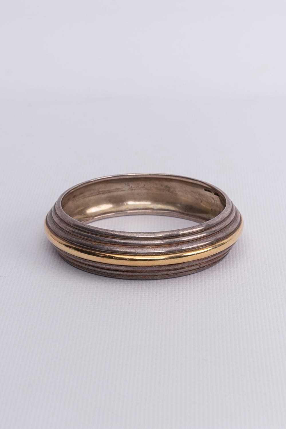 Bracelet en or et argent Hermès