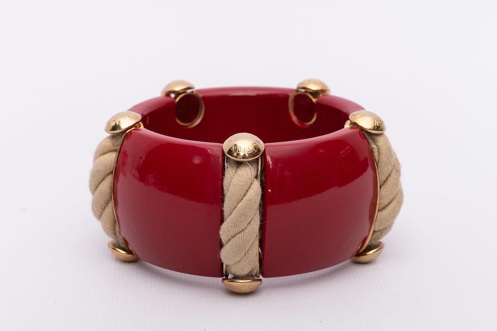 Louis Vuitton bracelet in red lacquer