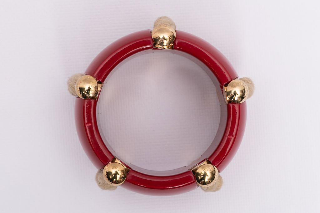 Red Louis Vuitton Two-Tone Friendship Bracelet – Designer Revival