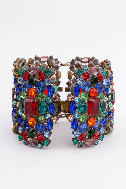 Bracelet de strass multicolores