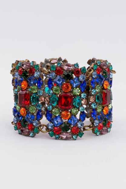 Bracelet de strass multicolores