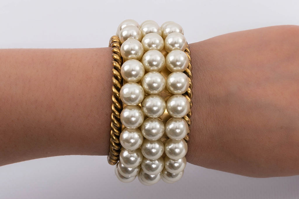 Bracelet de perles nacrées Edouard Rambaud