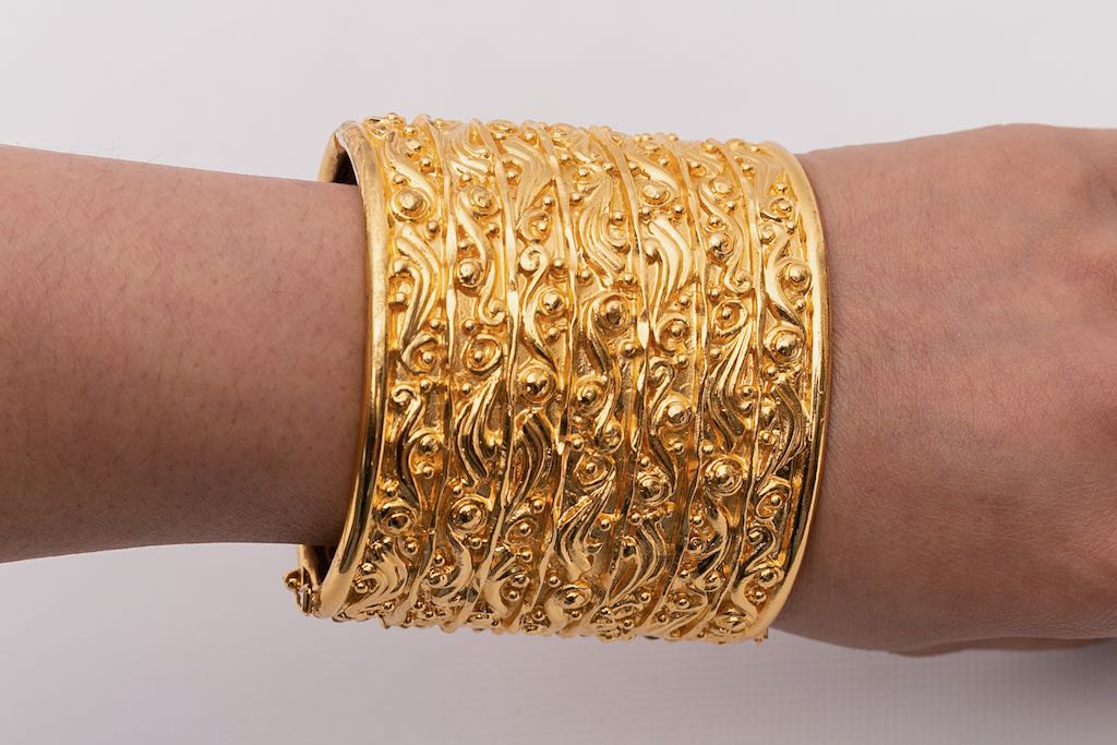Chanel baroque cuff bracelet