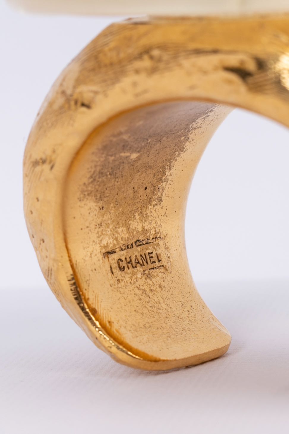 Chanel flower cuff bracelet