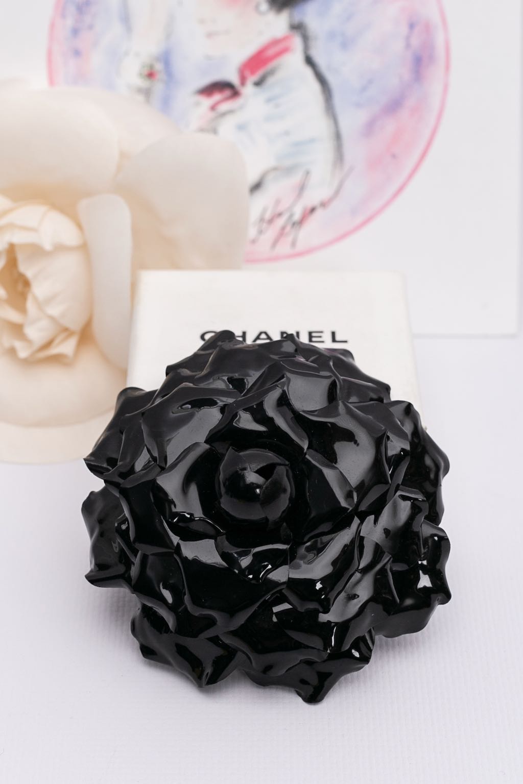 Chanel camellia brooch 