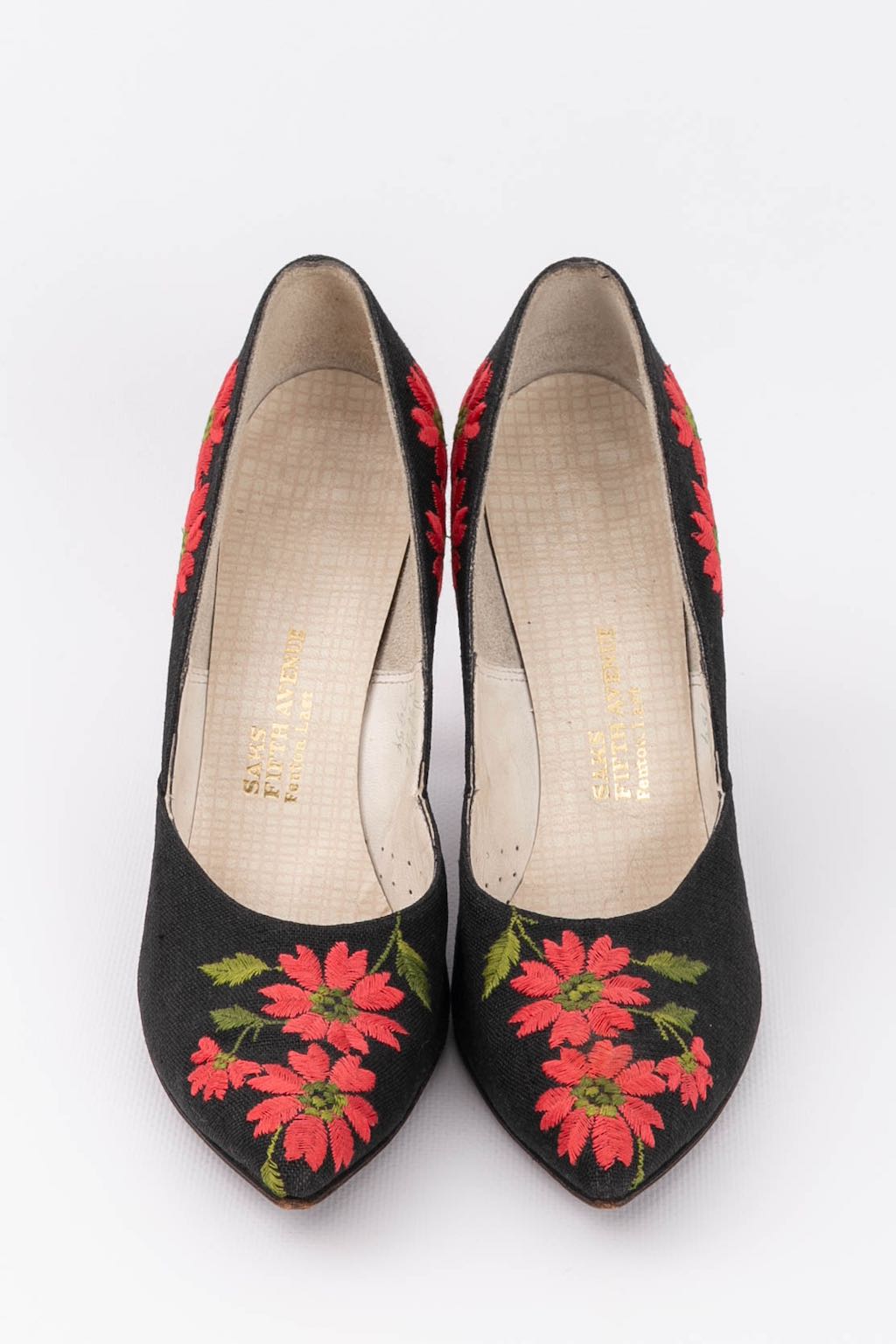 Saks Fifth Avenue floral pumps