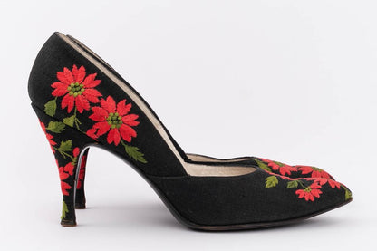 Saks Fifth Avenue floral pumps