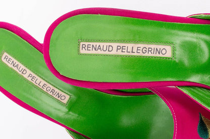 Mules brodées Renaud Pellegrino