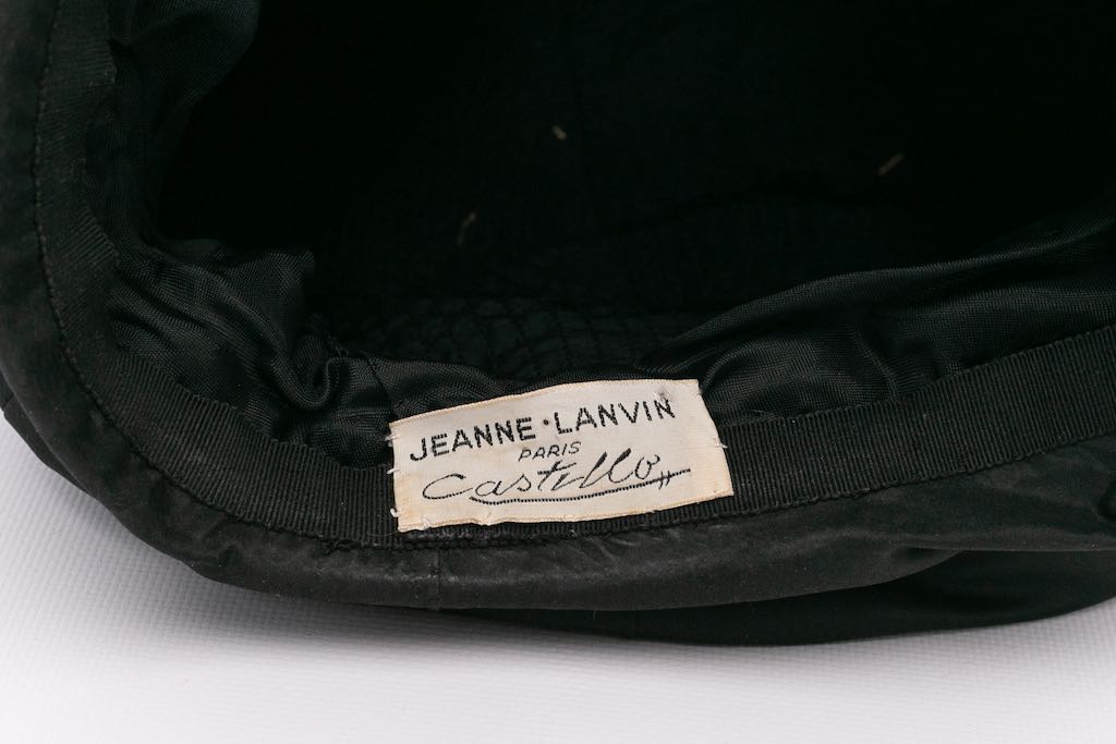 Lanvin taffeta hat by Castillo, 1950s