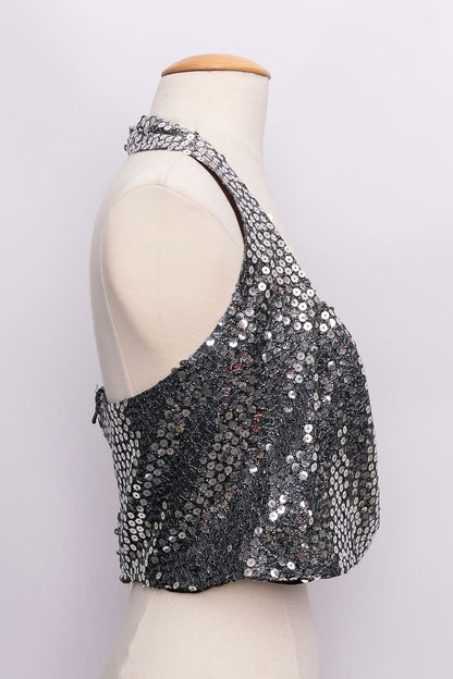 Azzaro sequins top