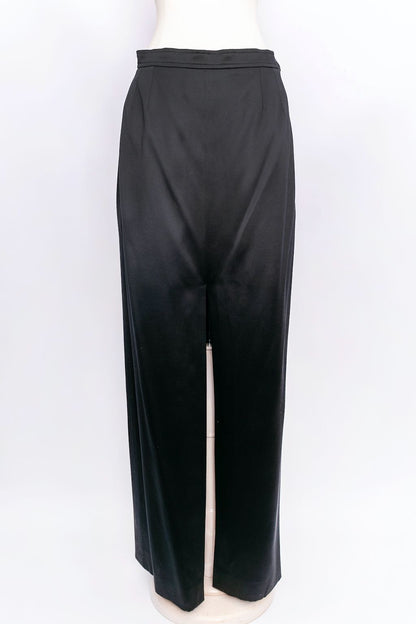 Yves Saint Laurent long silk skirt