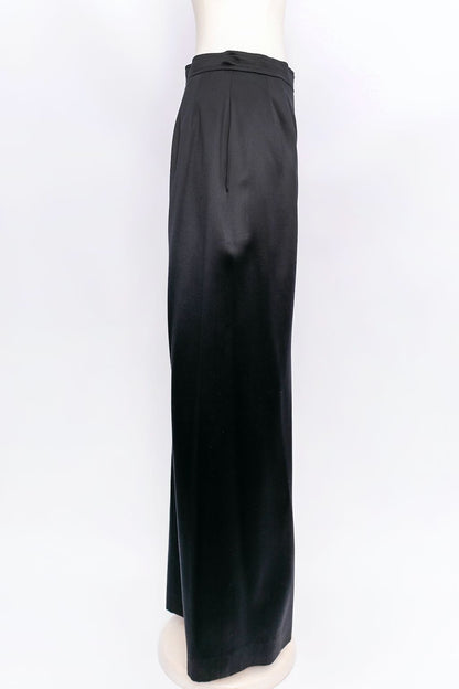 Yves Saint Laurent long silk skirt