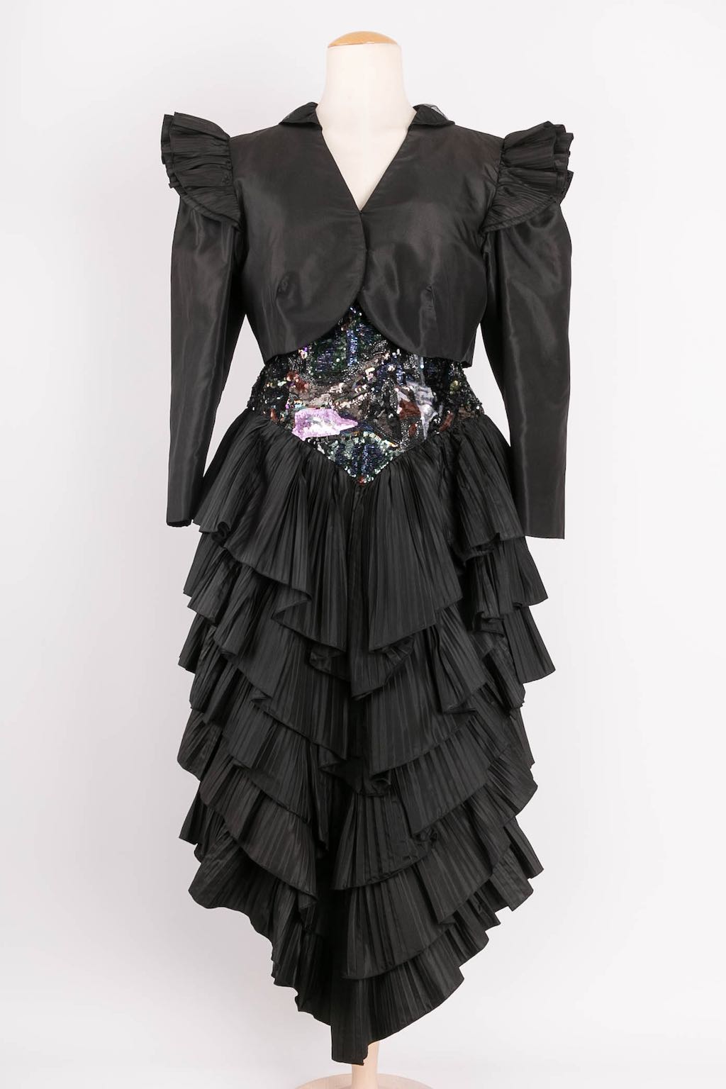 Loris Azzaro bustier dress and its bolero