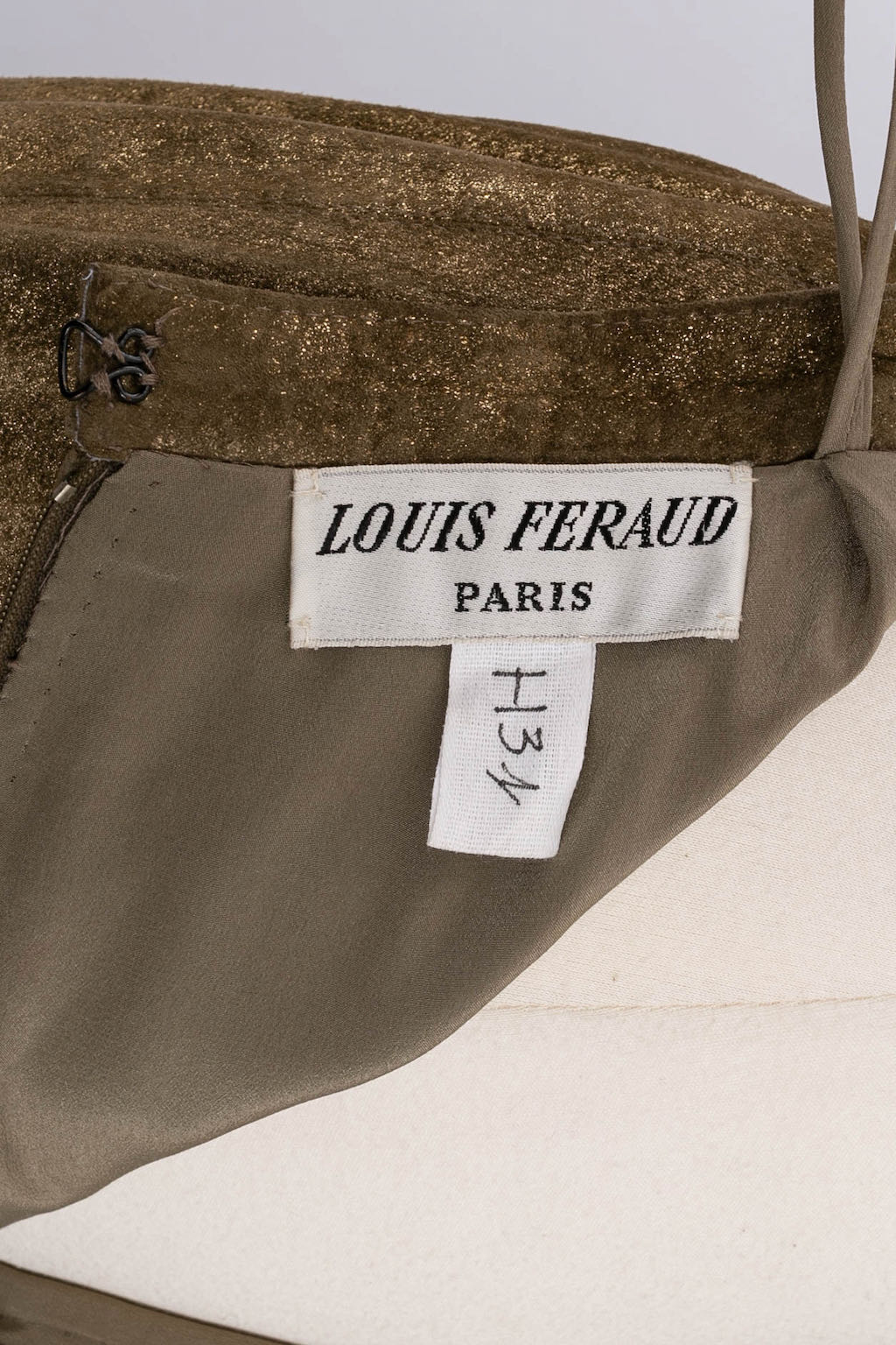 Louis Féraud Haute Couture suede set