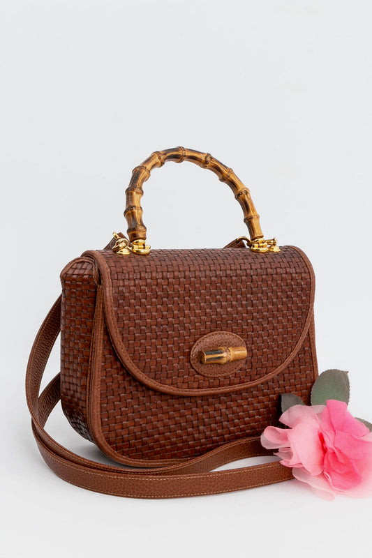 Cosci bag in woven leather