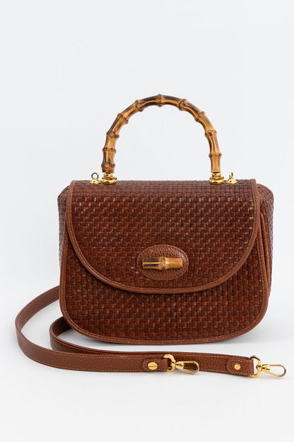 Cosci bag in woven leather