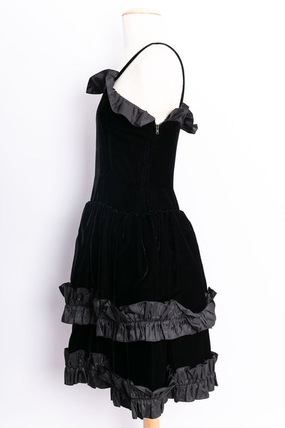 Yves Saint Laurent velvet dress