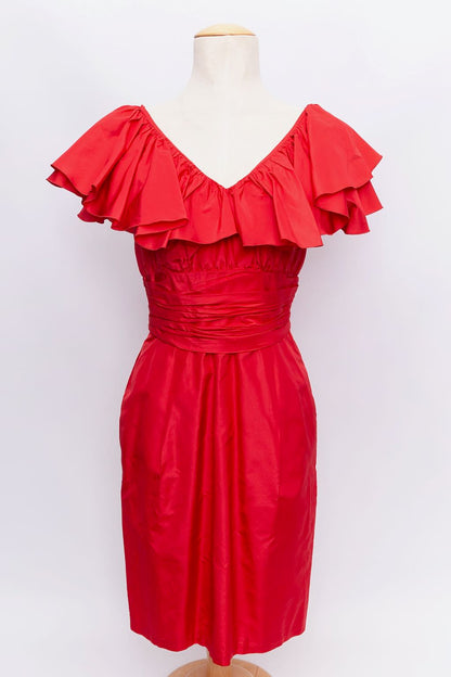 Azzaro taffeta dress