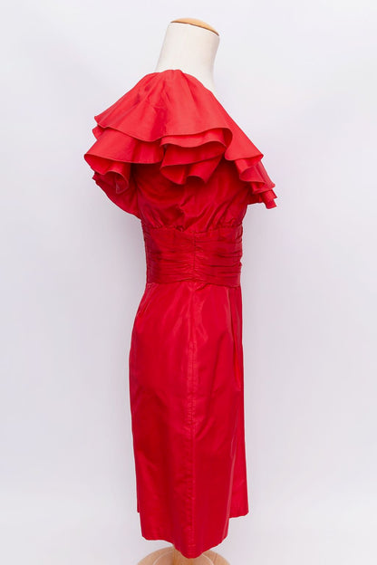 Azzaro taffeta dress