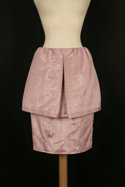 Jupe en coton rose Nina Ricci