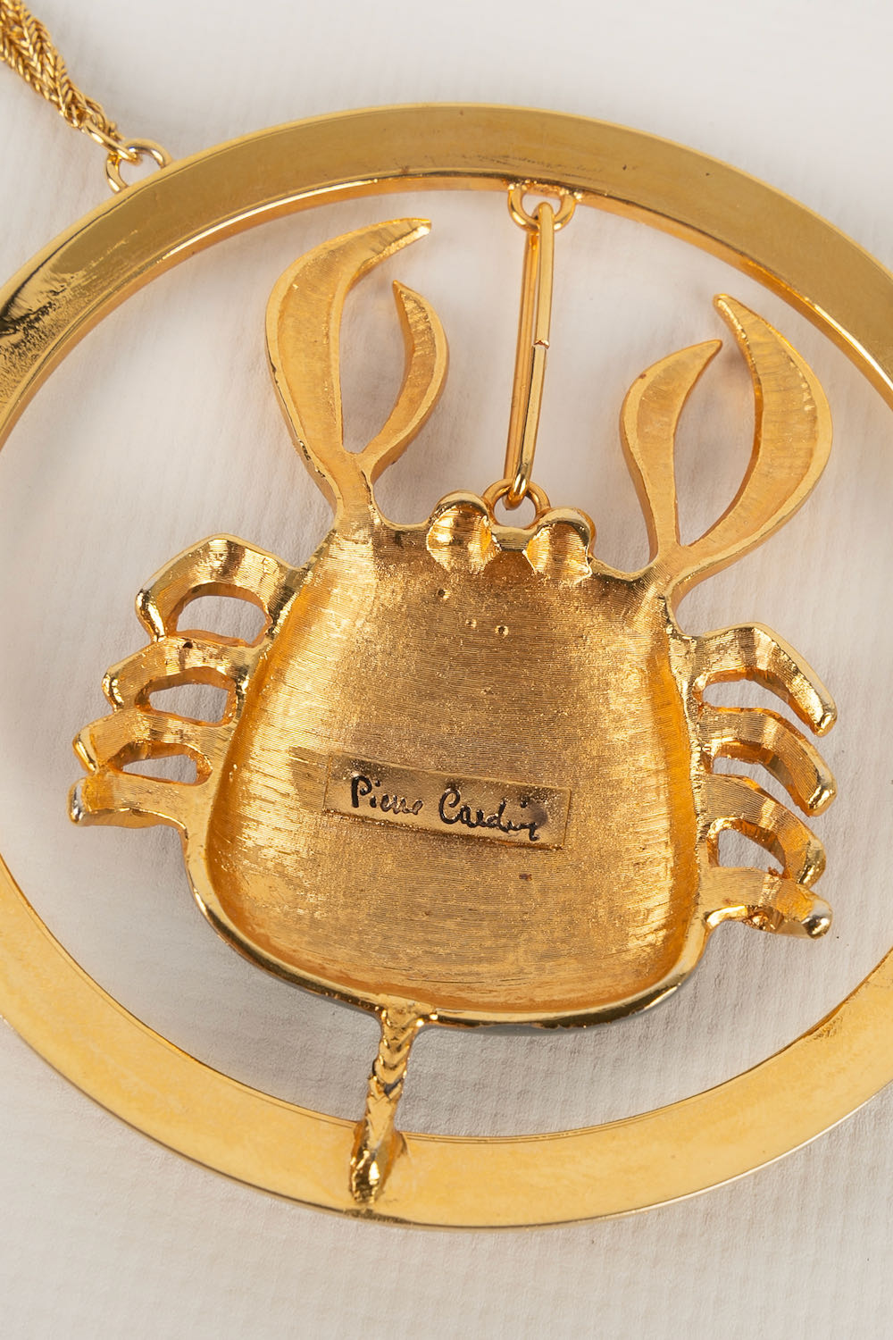 Collier crabe Pierre Cardin