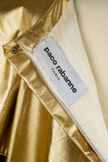 Robe dorée et argentée Paco Rabanne