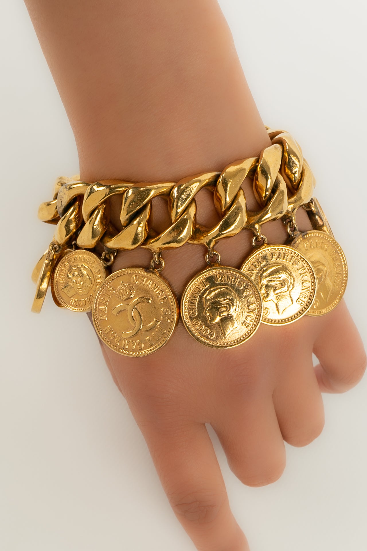 Chanel hot sale coin bracelet