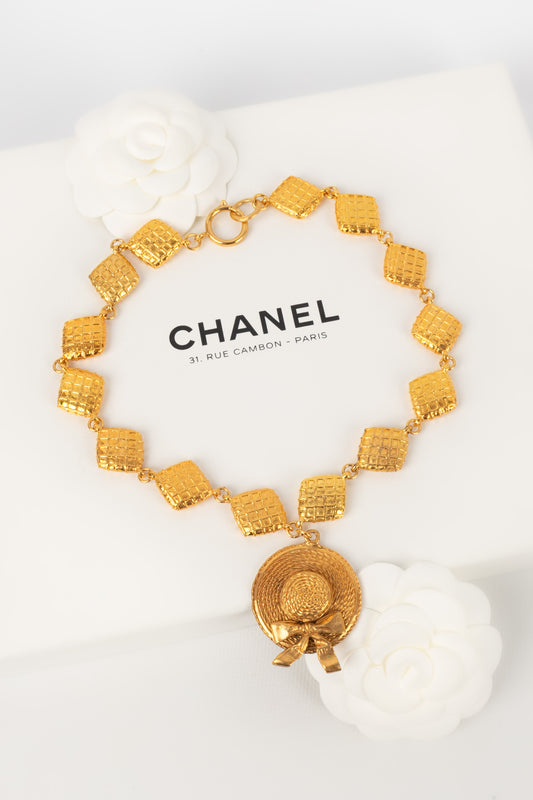 Collier matelassé Chanel 1990s