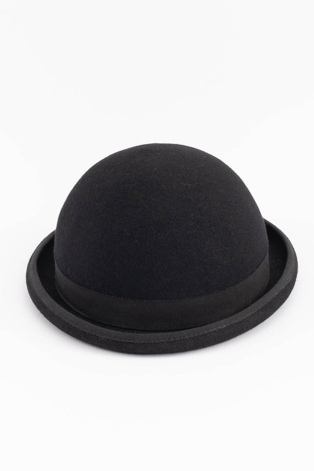 Chapeau noir Maison Michel