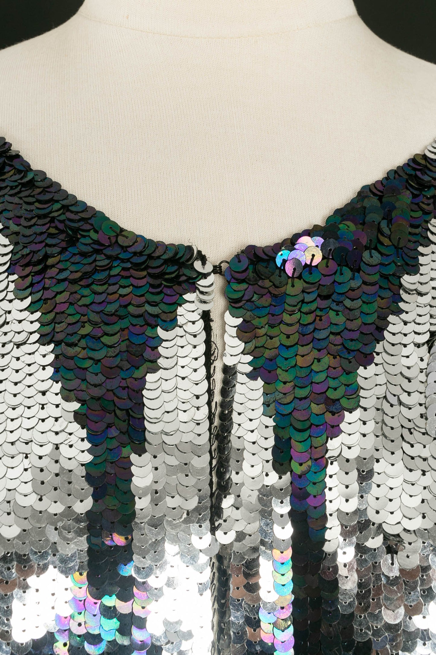 Long manteau à paillettes