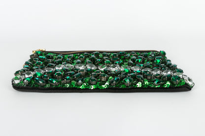 Pochette verte Lanvin