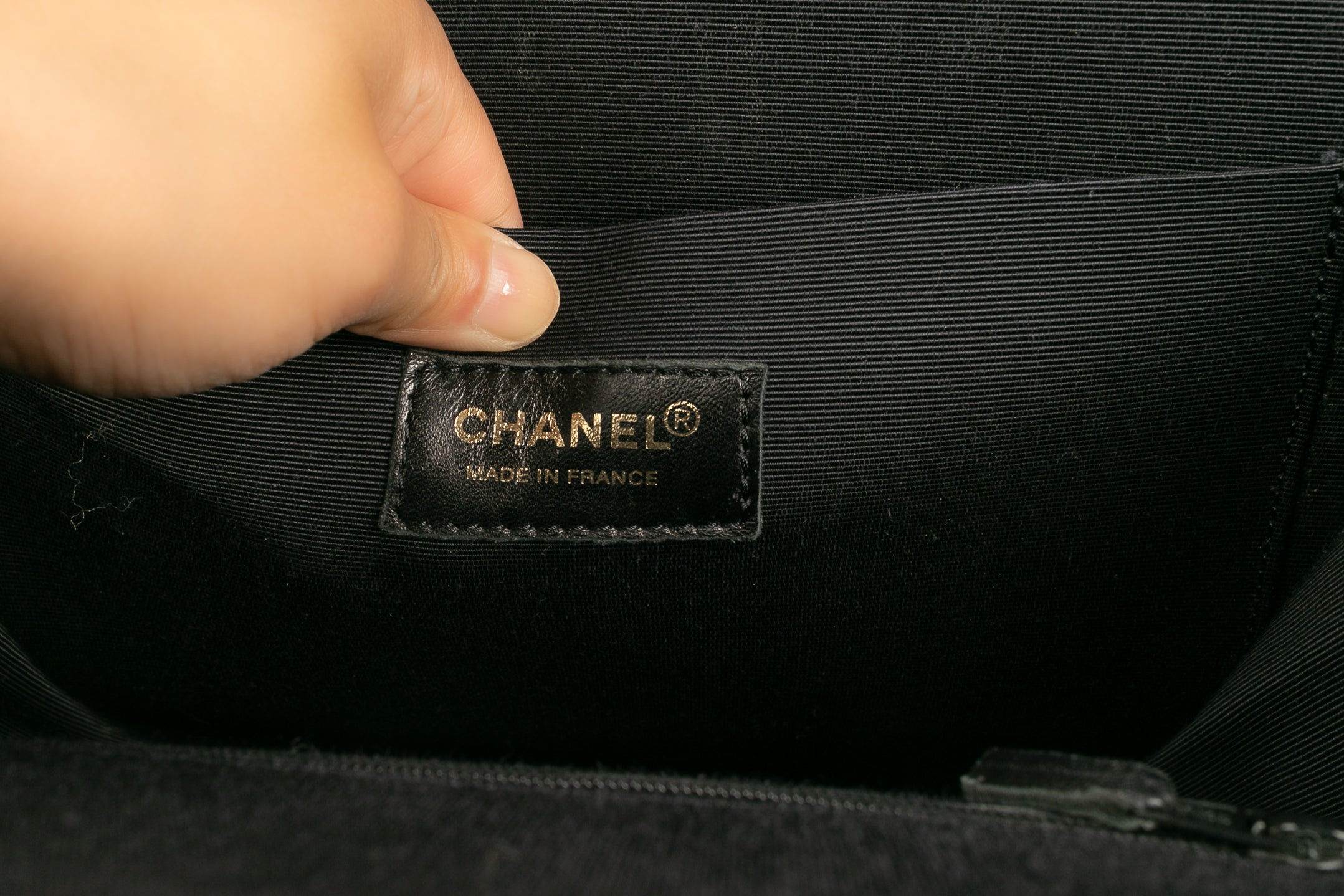 Chanel tote bag in leather and canvas 2000s