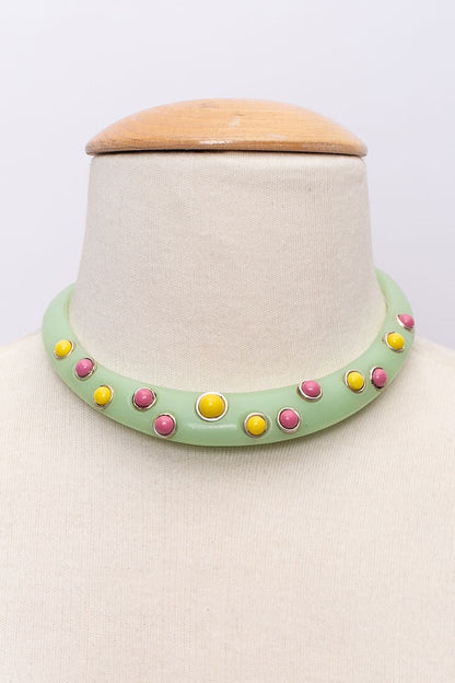 Collier vert Isaky