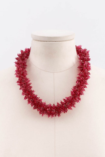 Collier en pâte de verre 1930s