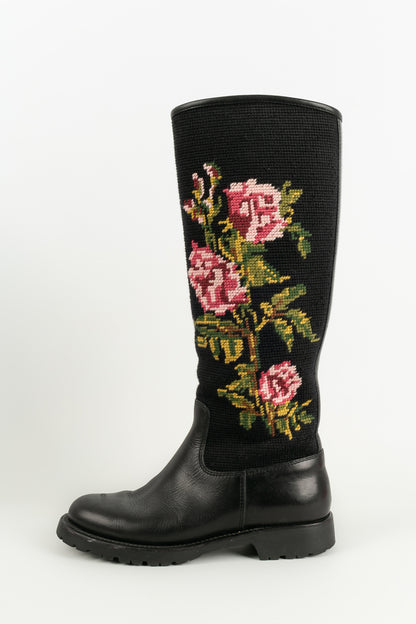 Bottes Yves Saint Laurent Printemps 2016