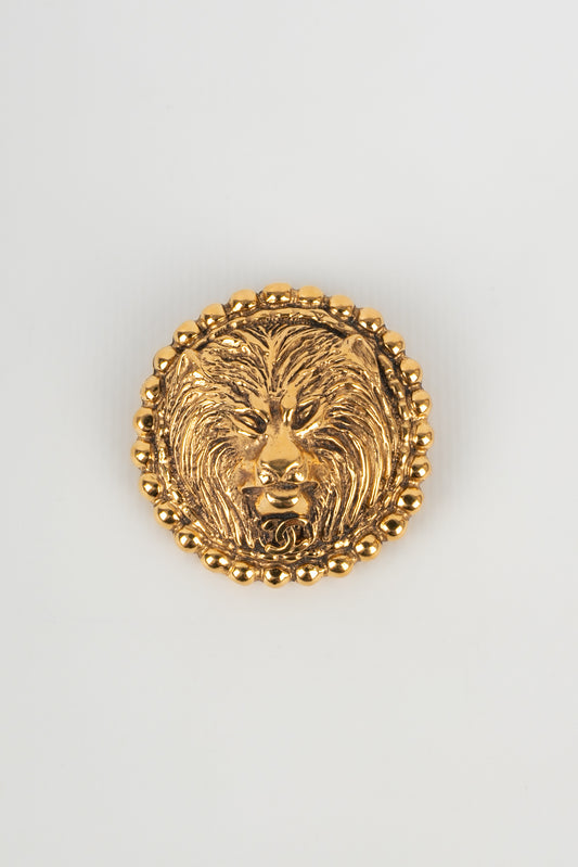 Broche tête de lion Chanel 1983
